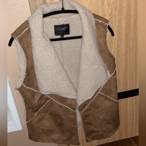 Sanctuary Tan and Cream Vest